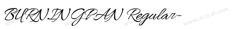 BURNINGPAN Regular字体转换 BURNINGPAN Regular字体转换